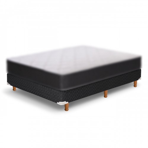 Imagen miniatura Base Sommier 2 Plazas Cannon Princess 190x140cm Patas Madera