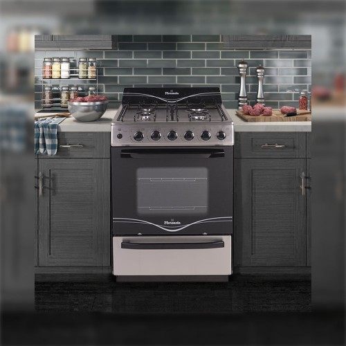 Imagen miniatura Cocina Multigas Florencia 5538f 56cm Inox Encen Timer Manual