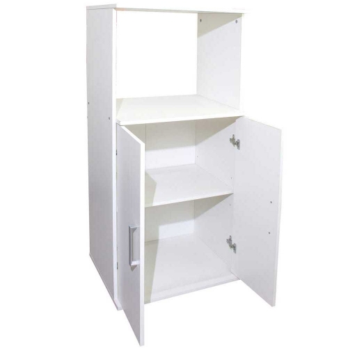 Imagen miniatura Mueble Rack Para Microondas Platinum 3046 Blanco