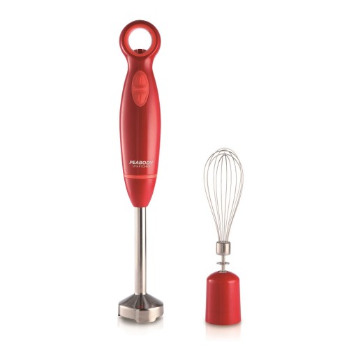Batidora Mixer Minipimer Peabody Pe-lm322r 600w Con Batidor Rojo