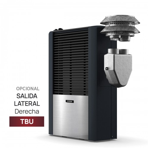 Calefactor Tbu Coppens 6000 Cal Salida Vertical Derecha
