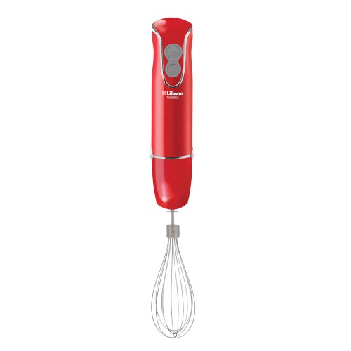 Imagen miniatura Batidora Mixer Minipimer Liliana Twistmix 450w Vaso Batidor Rojo