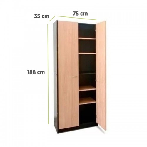 Imagen miniatura Biblioteca Platinum 529 2 Puertas Altas Con Cerradura Gris Andino/beige