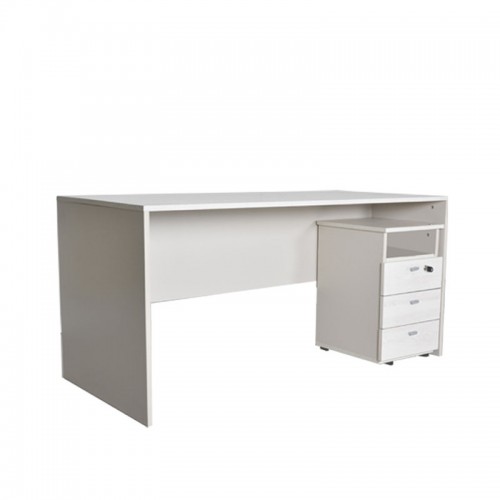 Imagen miniatura Escritorio Oficina Platinum Mod 503 1.50 M 3 Cajones Gris Andino