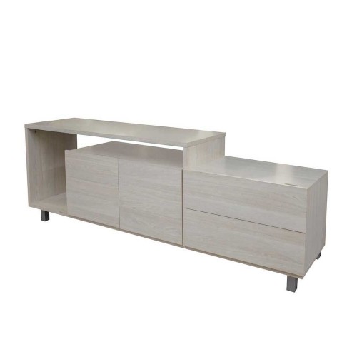 Imagen miniatura Rack De Tv Platinum 2605 1.8 M 2 Cajones 2 Puertas Estantes Gris