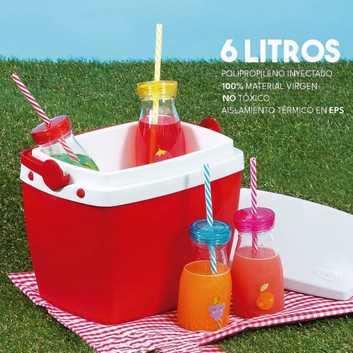 Imagen miniatura Conservadora Lunchera Térmica Mor 18792 6 Lts Roja