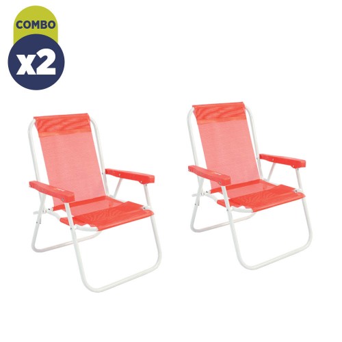Combo X2 Reposera Descansar 40500 Para Niño Caño 5/8