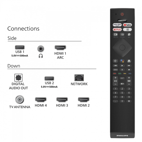 Imagen miniatura Smart Tv Led 65" Philips 65pud7908/77 Uhd 4k Googletv