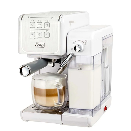 Imagen miniatura Cafetera Expreso Oster Bvstem6801 19 Bar Para Cápsulas Blanca