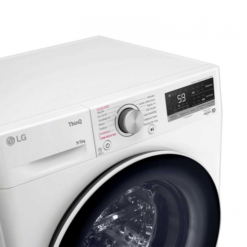 Imagen Lavasecarropas Inverter Lg Wd90wvc4s6 9,5/6 Kg Blanco
