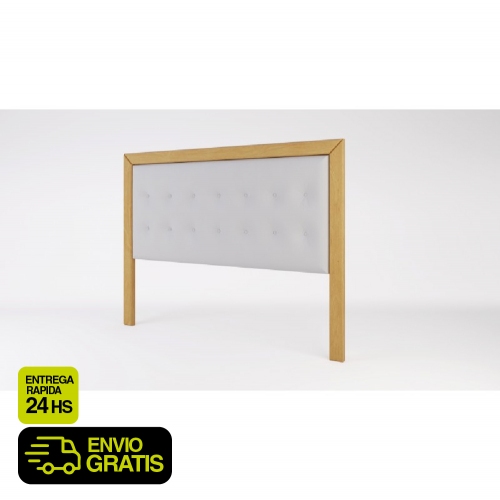 Respaldo 2 Plazas Inmacol 119 1&comma;6 M Miel Ecocuero Blanco