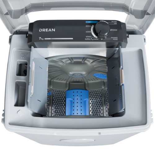 Imagen miniatura Lavarropas Semiautomático Drean Ltdr79sb 7 Kg 9 Prog Blanco