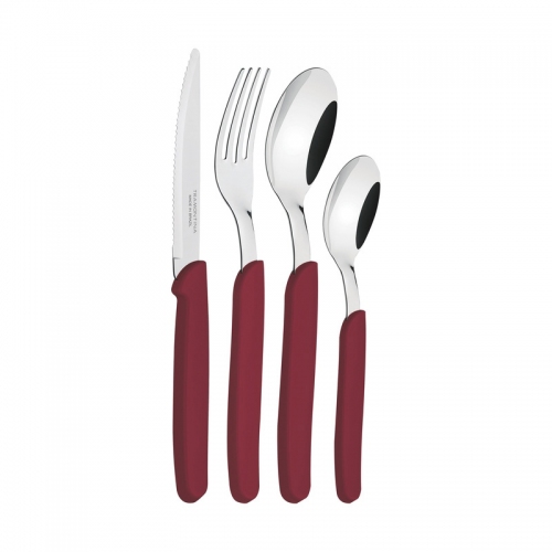 Imagen miniatura Juego De Cubiertos X24 Tramontina Carmel Bordo