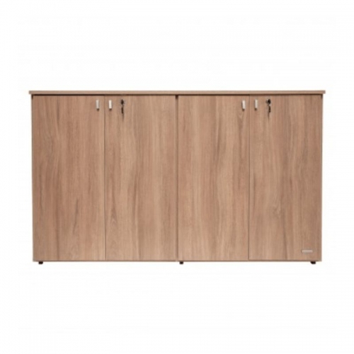 Biblioteca Platinum 505 4 Puertas Altas Con Cerradura Acacia