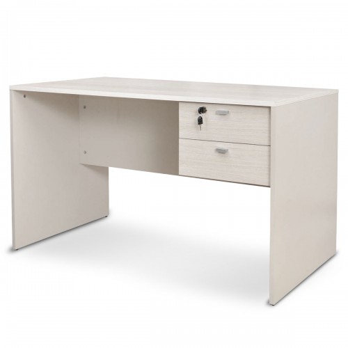 Escritorio Platinum 502 1.2mts 2 Cajones Con Cerradura Gris Andino