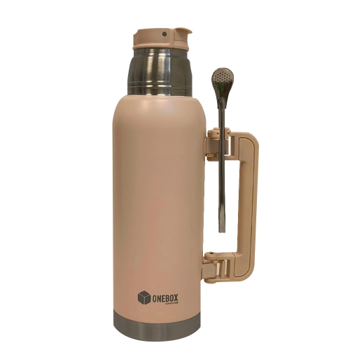 Imagen miniatura Termo Onebox Acero Inoxidable 1lts Pink White