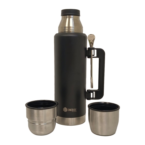 Termo Onebox Acero Inoxidable 1lts Negro