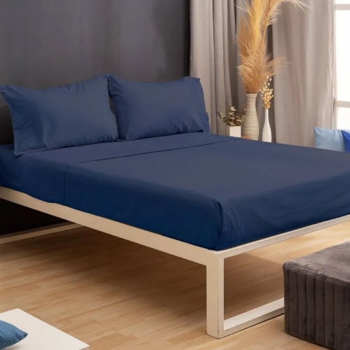 Juego De Sábanas Casablanca Oro 1 1/2 P 144h Marino