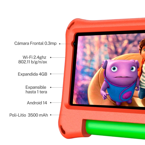 Imagen miniatura Tablet X-view Proton Kids 7" 4g 64 Gb Android Rojo