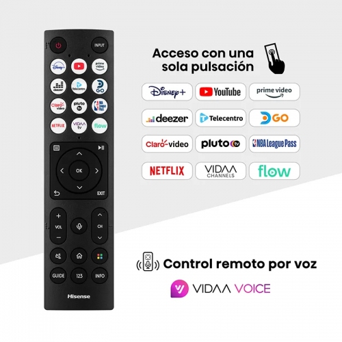 Imagen Smart Tv Uhd 50" Hisense 50a64n 4k Usb Hdmi Sist Op Vidaa