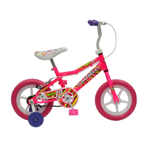 Bicicleta Para Niña Tomaselli Macizas R12 Rosa
