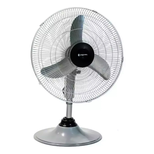 Ventilador De Mesa Crivel T33 3 Vel Oscilante Aspas Metalic