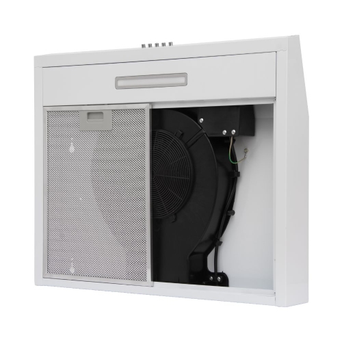 Imagen Purificador Kanji Airextpuri120w Inox Luz Led 3 Vel. Blanco