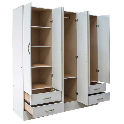 Imagen miniatura Placard Ropero Platinum Mod 916 1,86mts  Blanco