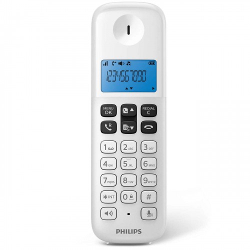 Imagen miniatura Teléfono Inalámbrico Philips D1311 Id Manos Libres Blanco