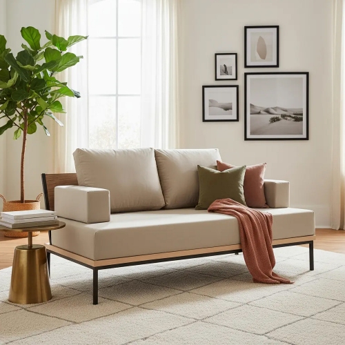 Sillon Silcar 2 Cuerpos Luci 160x58x80 Beige