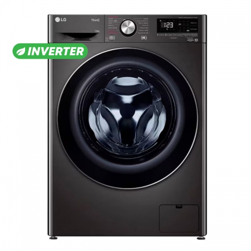 Lavarropas Autom Inverter LG WM12BVC4S6 12K 1400RPM Negro