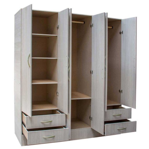 Imagen miniatura Placard Ropero Platinum Mod 916 1,86mts  Color Gris