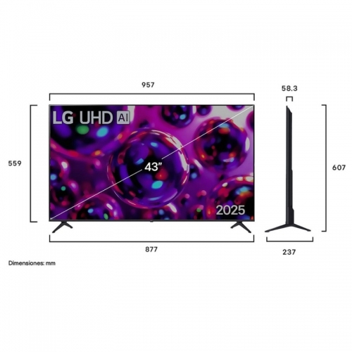 Imagen miniatura Smart TV 43" LG 43UA8050PSA UHD 4K Web OS IA Gen 8