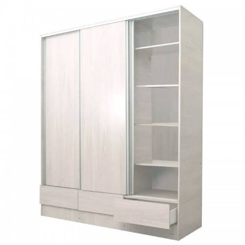 Imagen miniatura Placard Ropero Platinum 635 1&comma;8 Mts Puertas Corredizas Gris Andino