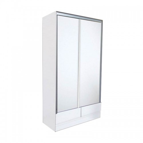 Placard Ropero Platinum 634 1,2 Mts 2 Puertas Corredizas Blanco Veta