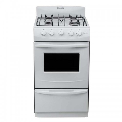 Cocina Escorial Candor 4h 50cm Blanca Gas Natural