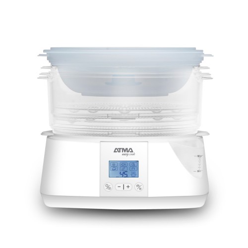 Imagen miniatura Vaporiera Atma Va8121e Digital 3 Bandejas 1&period;1 Lts