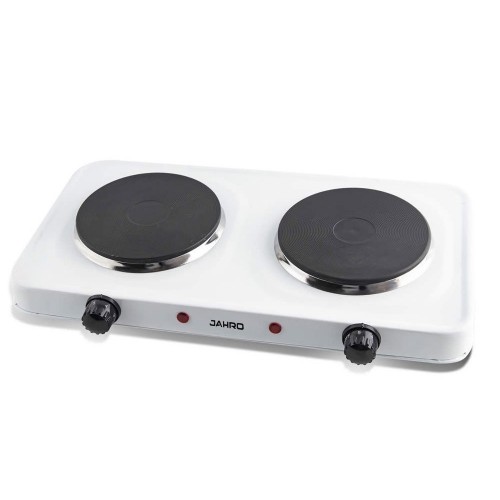 Anafe Eléctrico Sobremesada Jahro Jh-020 2000w 2 Hornallas Blanco