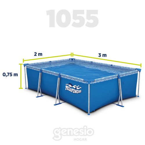 Imagen miniatura Pileta De Lona Pelopincho 1055 4500 L 3 X 2 X 0,75 Mts