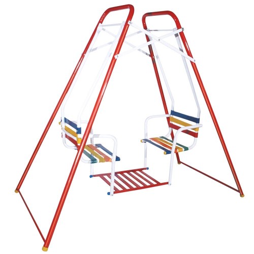 Hamaca Gemela Para Niño Asiento Fijo Diseño Multicolor