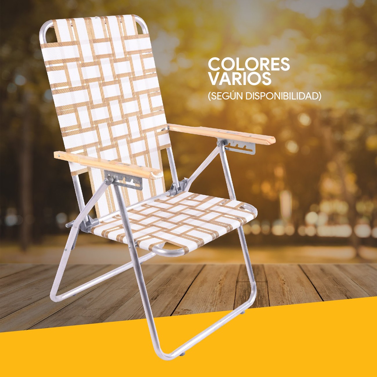 Imagen Reposera Descansar 80001 Aluminio 5 Posiciones