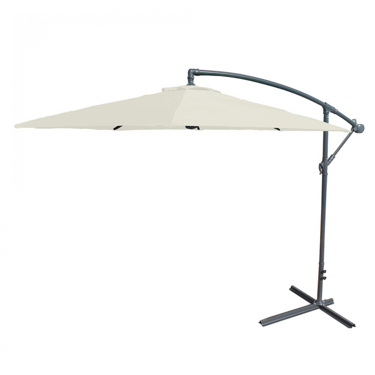 Imagen Sombrilla Lateral De Jardín Laury 15456 2.7m Poliéster Beige