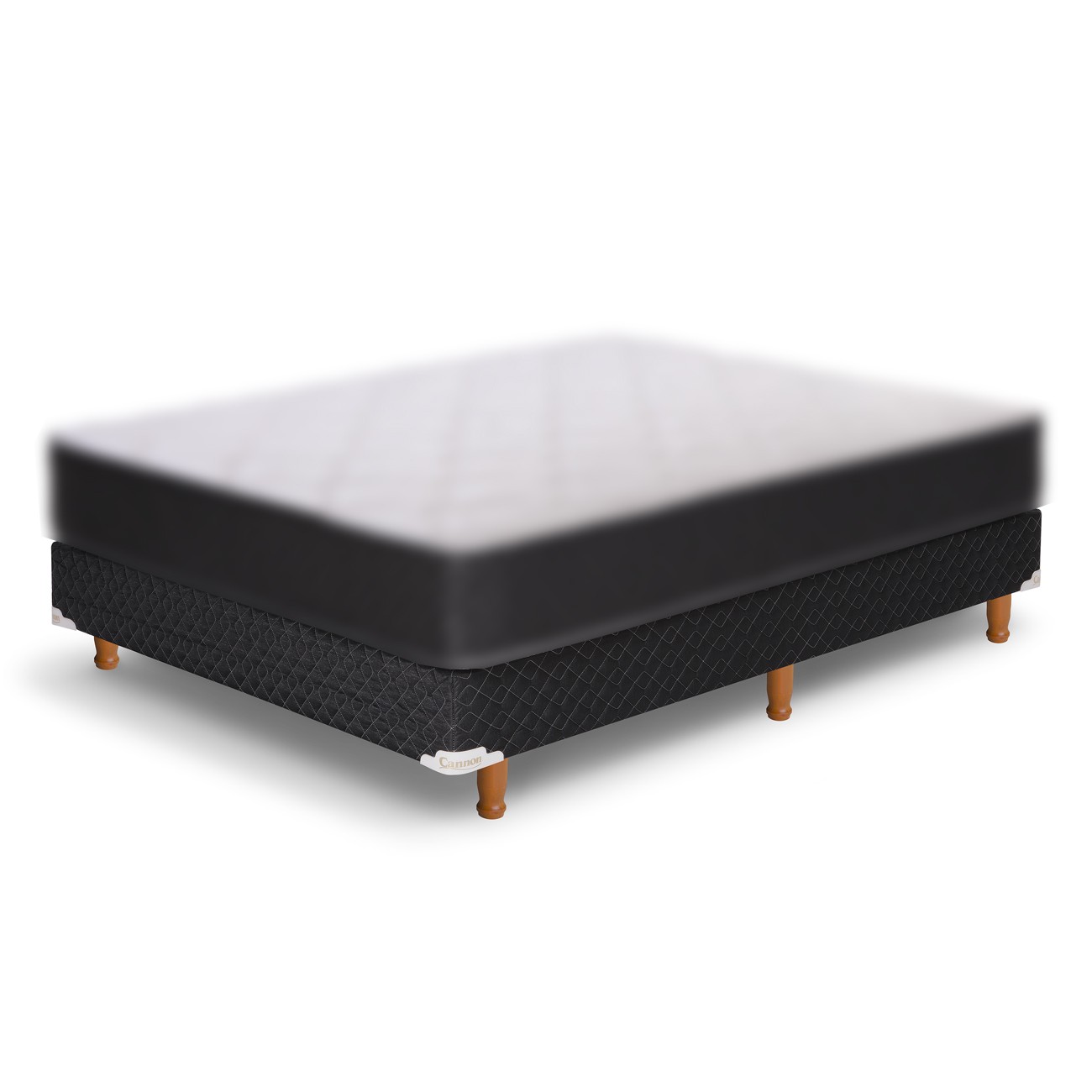 Imagen Base Sommier 2 Plazas Cannon Princess 190x140cm Patas Madera