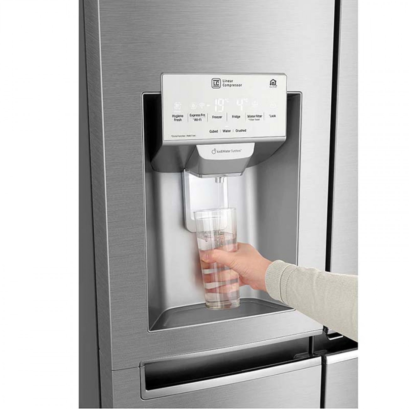 Imagen Heladera Side By Side Inverter Lg Ls74sxsx 690l Digital Inox