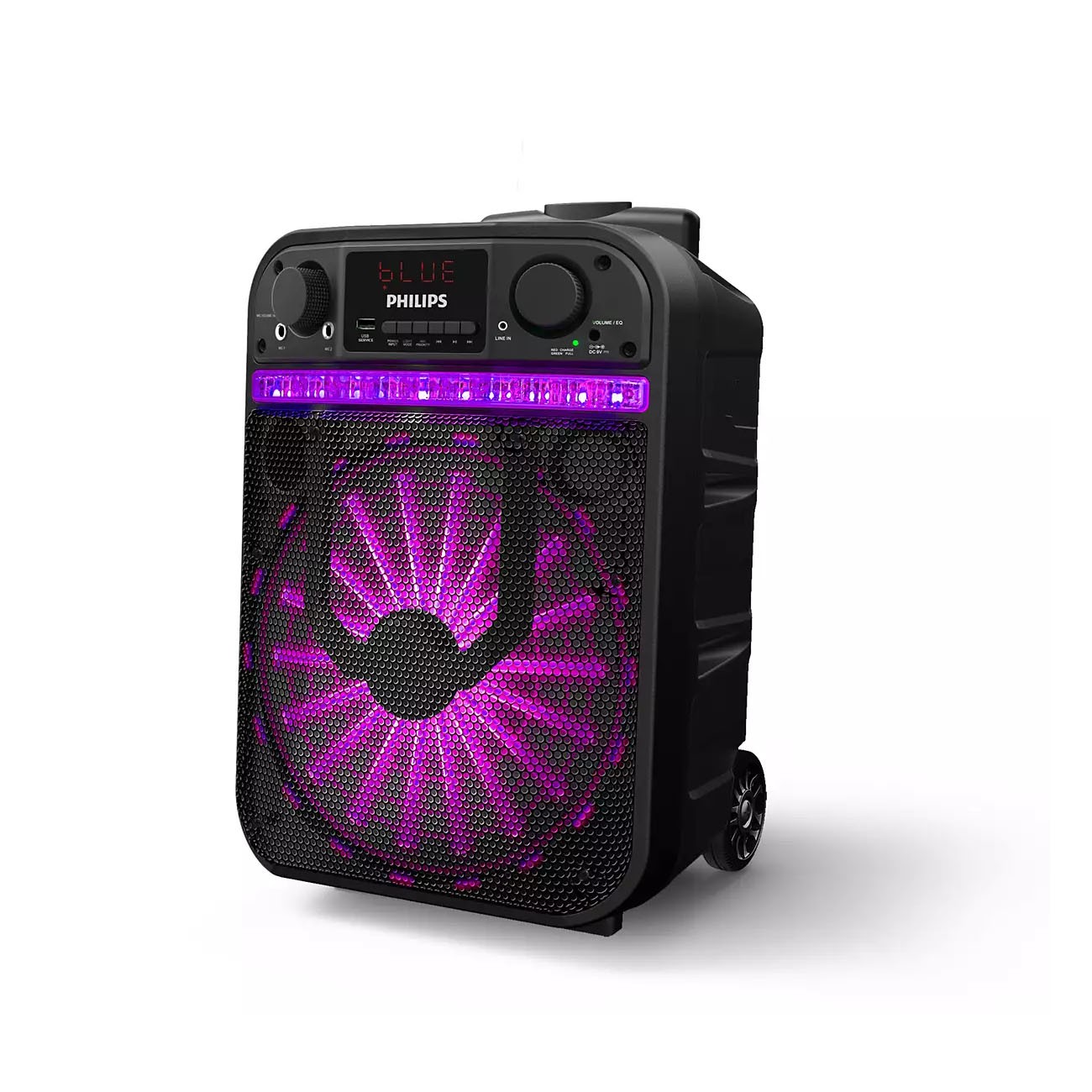 Imagen Parlante Portátil Philips Tax2206/77 20w Rms Karaoke Luces