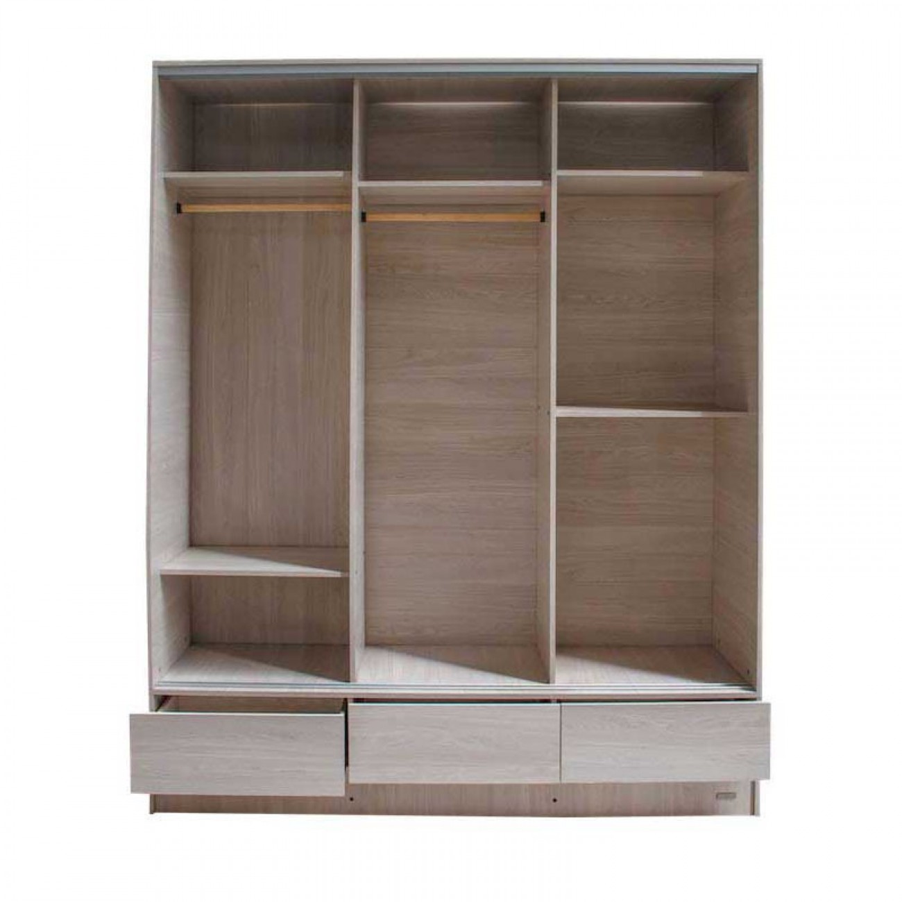 Imagen Placard Ropero Platinum 633 1,80 Mts Puerta Corrediza Gris Andino