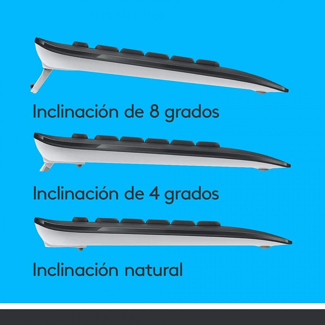 Imagen Combo Teclado Inalámbrico + Mouse óptico Logitech Mk540