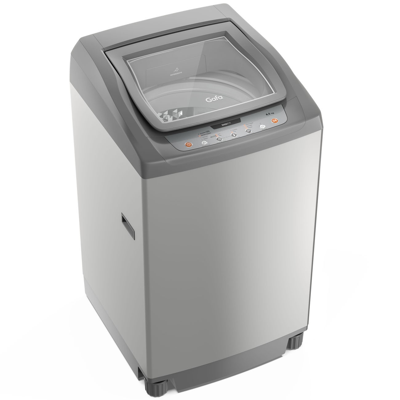 Imagen Lavarropas Automático Gafa Fuzzy Fit 7 Kg 760 Rpm Gris Plata