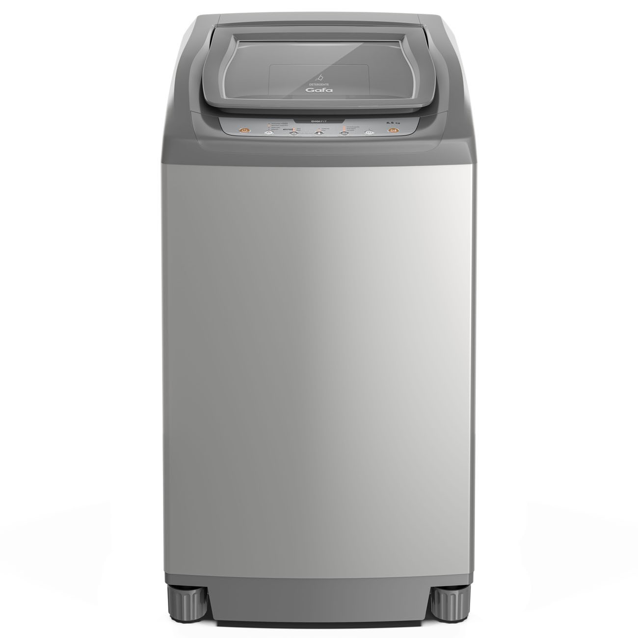 Imagen Lavarropas Automático Gafa Fuzzy Fit 7 Kg 760 Rpm Gris Plata