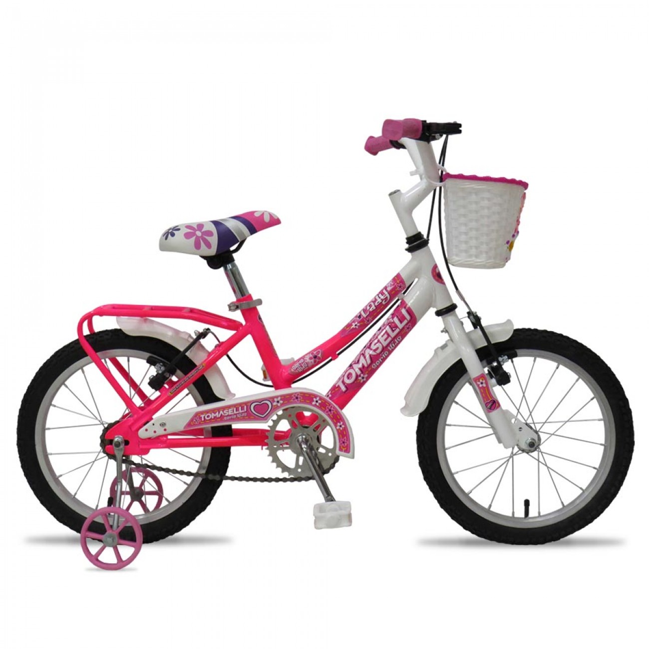 Imagen Bicicleta Niña Tomaselli Lady R14" Canasto Portapaq Rueditas